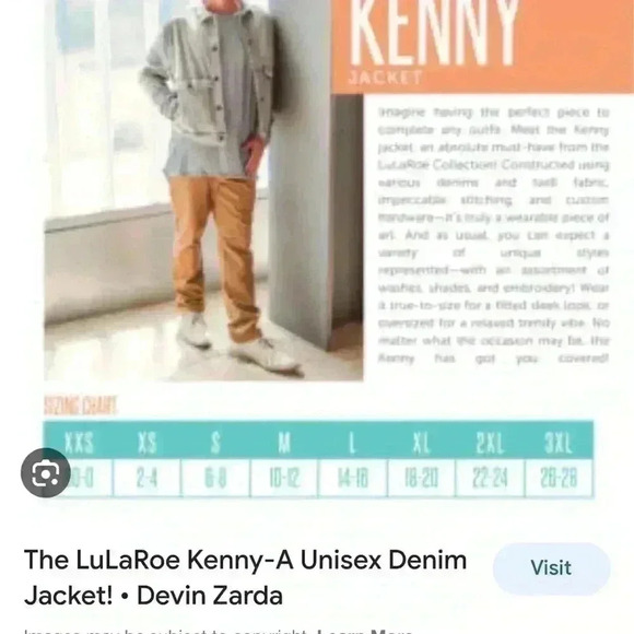 Lularoe custom medium white distressed Kenny denim trucker jacket floral Lips - Picture 7 of 10